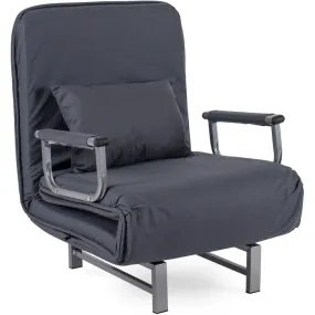 Крісло розкладне MEBEL ELITE DARK, тканина: сірий фото