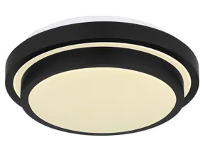 BRW Світлодіодний акриловий плафон для ванної кімнати Gregory LED чорно-білий 083261 фото