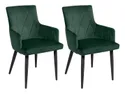 BRW Комплект мягких бархатных стульев 2 шт BRW MERLOT, зеленый SJ180_19_2SZT-ZIELONY фото thumb №1