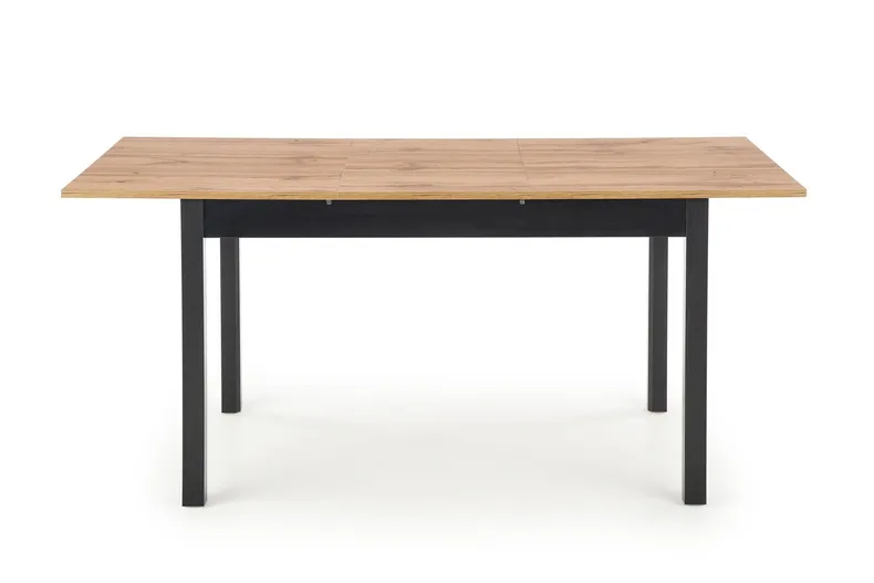Обідній стіл розкладний HALMAR GREG 124-168x74 см дуб вотан/чорний фото №2