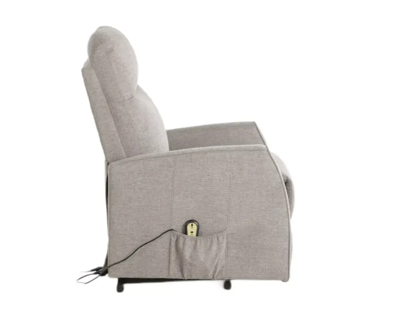 Кресло раскладное с откидной спинкой SIGNAL LETO Brego, ткань: бежевый фото №6