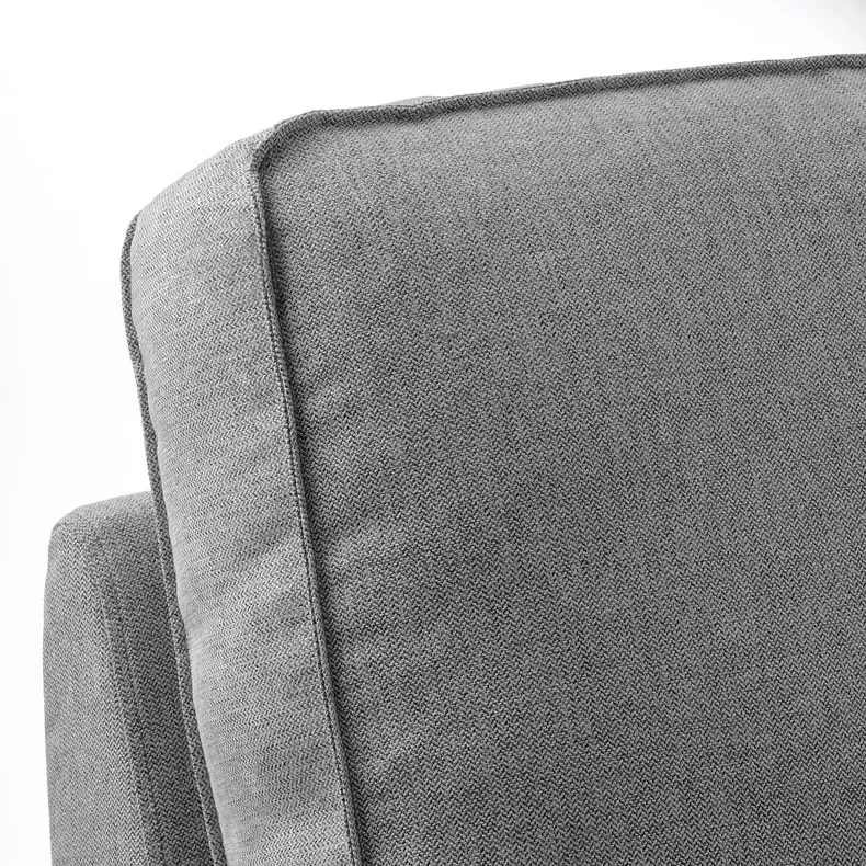 IKEA KIVIK КИВИК, 4-местный диван с козеткой, Тибблби бежевый / серый 994.405.85 фото №6