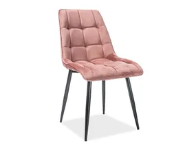 Кухонный стул SIGNAL CHIC Velvet, Bluvel 52 - античный розовый фото