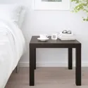 IKEA LACK ЛАКК, придиванный столик, черно-коричневый, 55x55 см 801.042.68 фото thumb №3