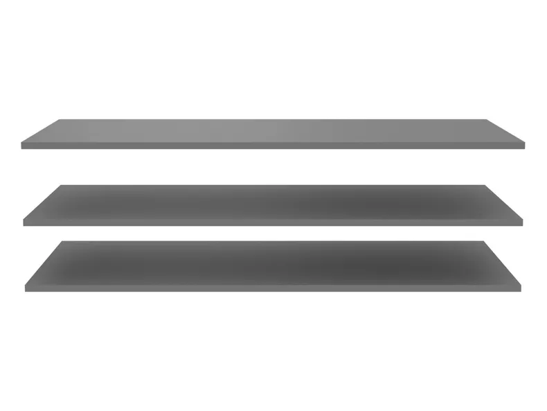 BRW Полиці для шафи-купе Ricciano, сірий SZ фото №2