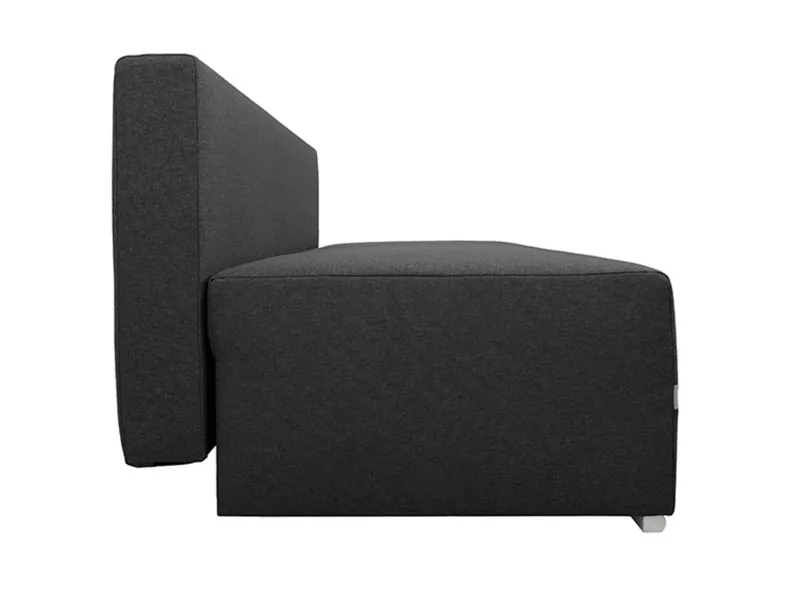 BRW Тримісний розкладний диван Mata з ящиком для зберігання чорний, Sawana 14 Black / Sawana 21 Grey SO3-MATA-LX_3DL-G2_B88701 фото №4