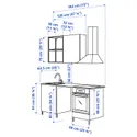 IKEA ENHET ЕНХЕТ, кухня, білий, 183x63.5x222 см 293.374.74 фото thumb №3