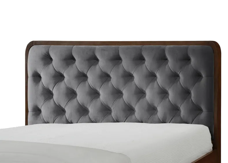 Ліжко двоспальне HALMAR CASSIDY 160x200 см сіре фото №7