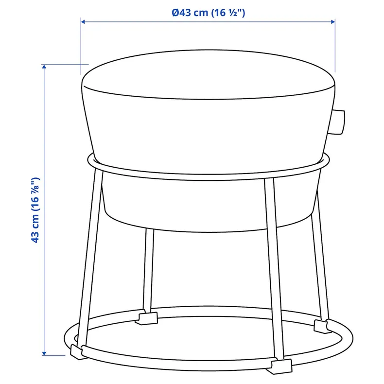 IKEA EMMISLÖV ЭММИСЛЁВ, пуф, Скифтебо желтый 905.702.46 фото №9