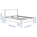 IKEA TONSTAD, каркас кровати, дуб, 160x200 см 106.036.32 фото thumb №6