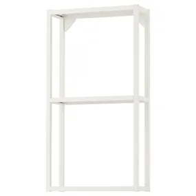 IKEA ENHET ЕНХЕТ, настінний каркас з поличками, білий, 40x15x75 см 704.489.35 фото
