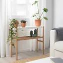 IKEA SATSUMAS САТСУМАС, підставка для рослин, бамбук / білий, 70 см 902.581.56 фото thumb №2