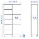 IKEA TROTTEN/LÅNGFJÄLL ТРОТТЕН/ЛОНГФЙЕЛЛ / BESTÅ/LAPPVIKEN БЕСТО/ЛАППВІКЕН, стіл з відділенням для зберігання, та обертовий стілець білий/сірий 994.365.88 фото thumb №8