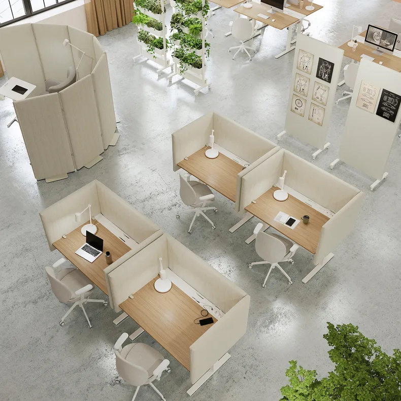 IKEA MITTZON МІТТЗОН, письмовий стіл, дуб okl / білий, 120x80 см 295.260.97 фото №2