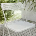 IKEA TORPARÖ ТОРПАРЕ, стілець, кімнатний/вуличний, складаний білий/сірий 005.378.50 фото thumb №6