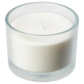 IKEA ADLAD АДЛАД, ароматизована свічка у склянці, скандинавський ліс / білий, 50 Години 405.021.46 фото