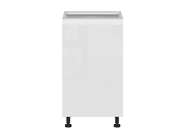 BRW Базовый шкаф для кухни Sole 45 см левый белый глянец, альпийский белый/глянцевый белый FH_D_45/82_L-BAL/BIP фото №1