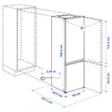 IKEA KÖLDGRADER КЁЛЬДГРАДЕР, холодильник / морозильник, IKEA 750 встроенный, 216 / 62 l 505.527.44 фото thumb №8