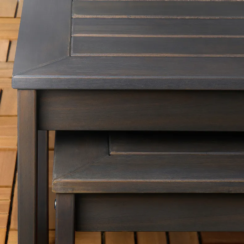 IKEA ÖRSKÄR ОРСКЭР, комплект столов, 2 шт, внутренний / наружный темно-серый 305.337.37 фото №2