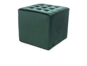 Пуф мягкий квадратный SIGNAL LORI Velvet, Bluvel 78 - зеленый фото
