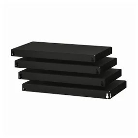 IKEA BROR БРОР, полиця, чорний, 64x39 см 105.122.79 фото