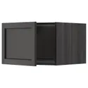 IKEA METOD МЕТОД, верхня шафа для холодильн / мороз кам, чорний / Лерхіттан, пофарбований у чорний колір, 60x40 см 294.673.14 фото thumb №1