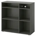 IKEA VIHALS ВІХАЛЬС, стелаж 4 полиці, темно-сірий, 95x37x90 см 305.429.11 фото thumb №1