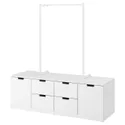 IKEA NORDLI НОРДЛИ, комод с 6 ящиками, белый, 160x169 см 892.951.69 фото thumb №1