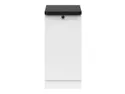 BRW Junona Line базовый шкаф для кухни 40 см левый с топом белый, белый/белый/металлический сланцевый черный/золотой D1D/40/82_L_ZBL-BI/BI/LMC фото thumb №1