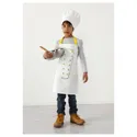 IKEA TOPPKLOCKA ТОППКЛОККА, дитячий фартух і капелюх шеф-кухаря, білий / жовтий 103.008.14 фото thumb №2