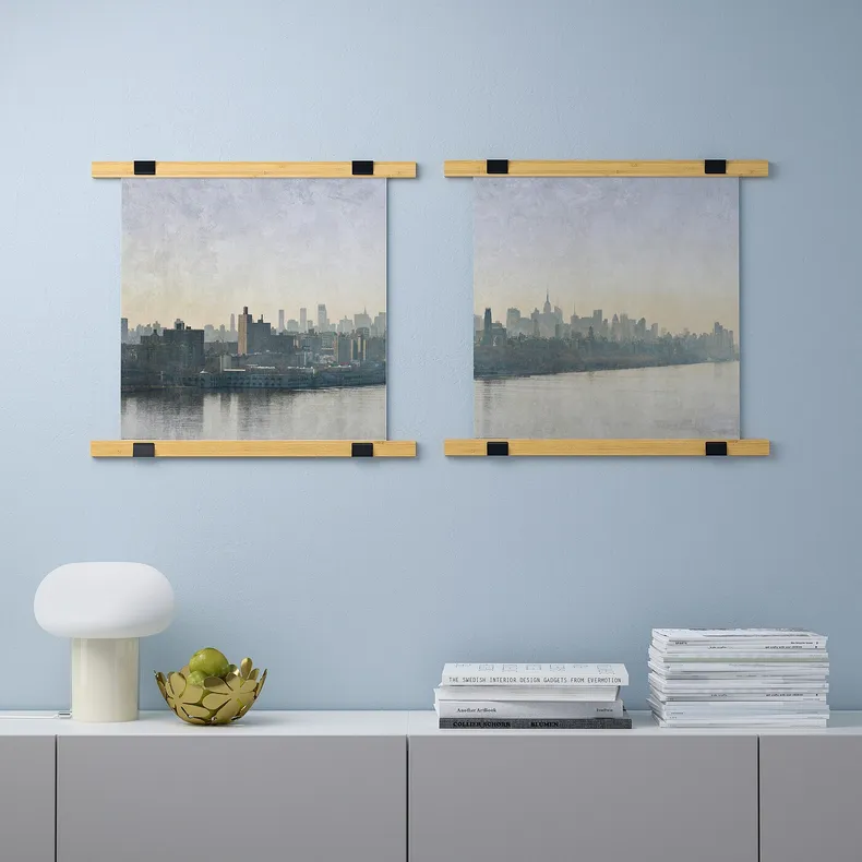 IKEA BILD БИЛЬД, постер, серебряный туман, 50x50 см 004.424.18 фото №2
