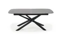 Кухонний стіл розкладний HALMAR CAPELLO 180-240x95 см чорний, сірий фото thumb №1