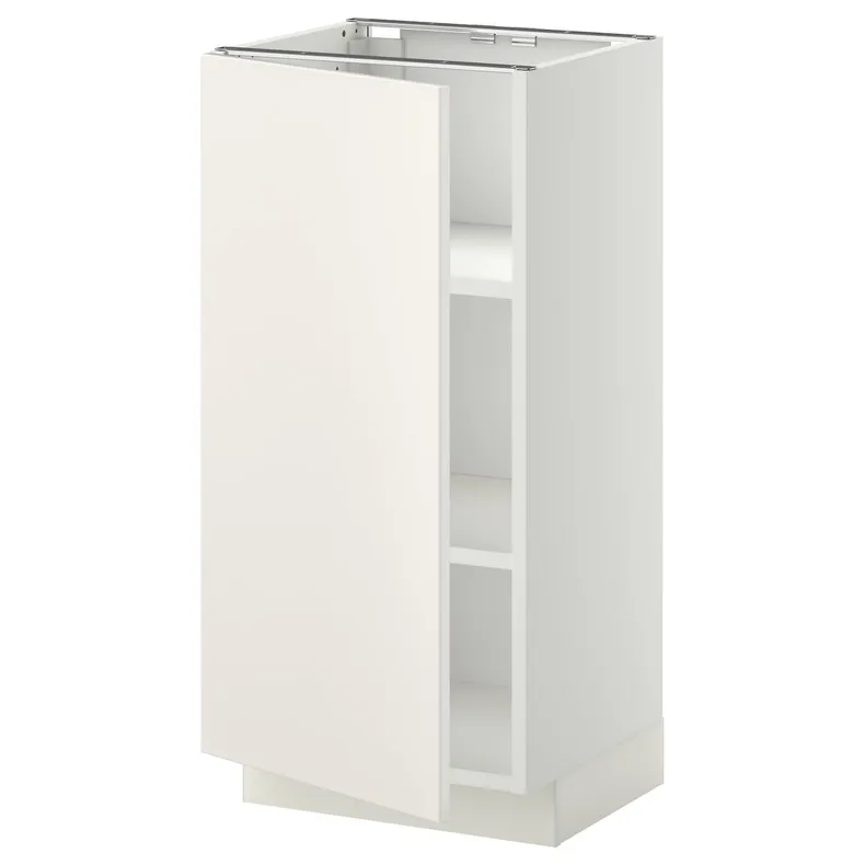IKEA METOD МЕТОД, напольный шкаф с полками, белый / белый, 40x37 см 694.666.09 фото №1