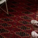 IKEA VIMPELGRÄS ВІМПЕЛГРЕС, килим, короткий ворс, червоний геометричний/ручної роботи, 170x240 см 905.887.03 фото thumb №3