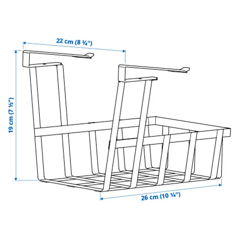 IKEA PÅLYCKE ПОЛИККЕ, подвесная корзина, 22x26x19 см 805.344.33 фото №5