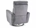 Розкладне крісло оксамитове SIGNAL HELIOS M Velvet, Bluvel 14 - сірий фото thumb №4