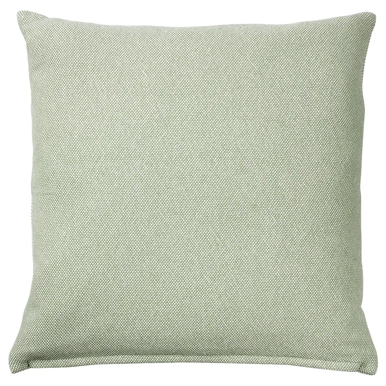 IKEA SANDTRAV САНДТРАВ, подушка, серо-зеленый / белый, 45x45 см 805.634.49 фото №1