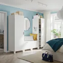 IKEA PLATSA ПЛАТСА, гардероб із 4 дверцятами, білий / ФОННЕС білий, 240x57x191 см 594.371.27 фото thumb №2