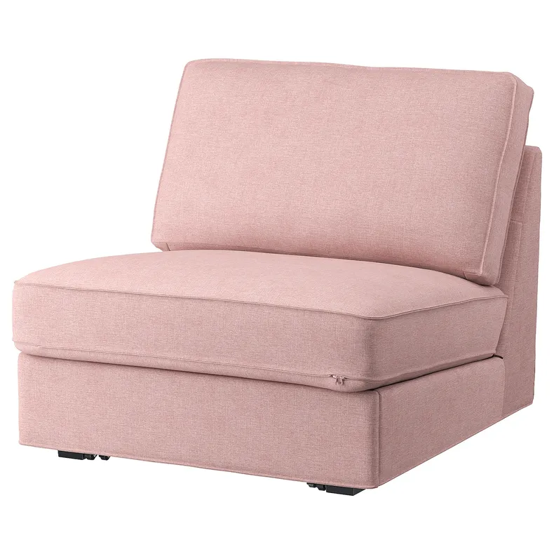 IKEA KIVIK КІВІК, чохол 1-місного дивана-ліжка, Гарматний світло-рожевий 805.399.30 фото №1