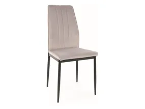 Крісло оксамитове SIGNAL ATOM Velvet, Bluvel 03 - світло-сірий фото