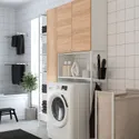 IKEA ENHET ЕНХЕТ, шафа, білий / імітація. дуб, 140x32x204 см 995.478.88 фото thumb №2