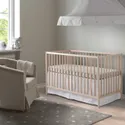IKEA SNIGLAR СНІГЛАР, ліжко для немовлят, бук, 60x120 см 302.485.37 фото thumb №2