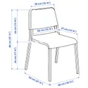 IKEA IKEA PS 2012 ІКЕА ПС 2012 / TEODORES ТЕОДОРЕС, стіл+2 стільці, бамбук білий / білий 892.214.75 фото thumb №6