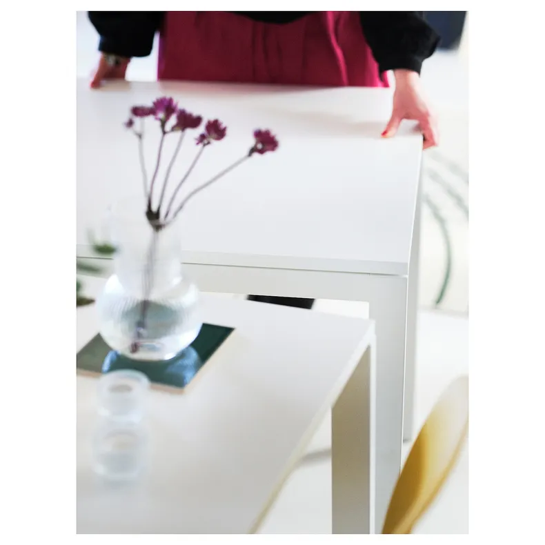 IKEA MELLTORP МЕЛЬТОРП, стол, белый, 75x75 см 390.117.81 фото №4