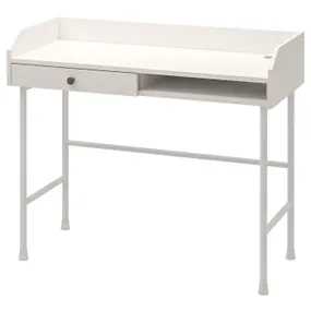 IKEA HAUGA ХАУГА, письмовий стіл, білий, 100x45 см 904.776.77 фото