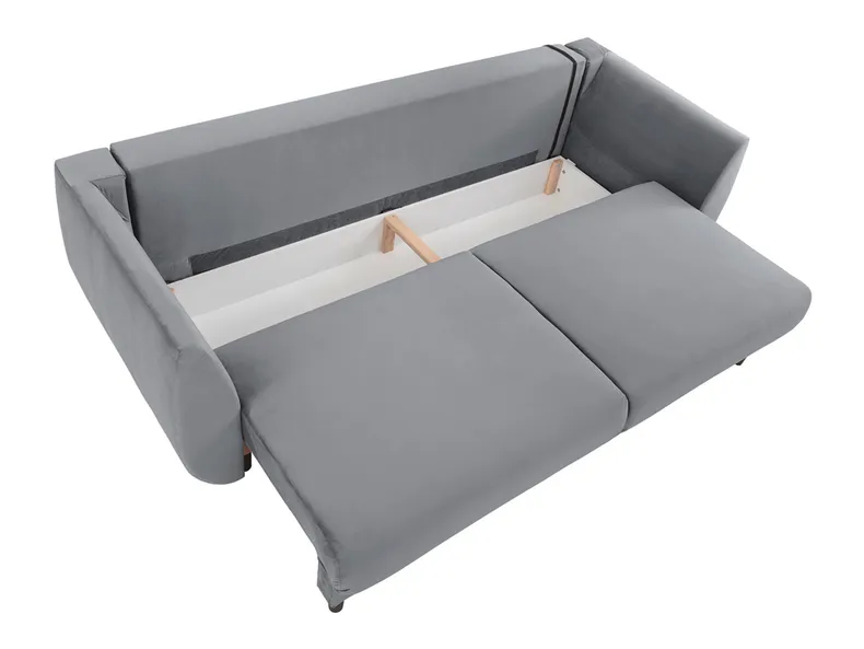 BRW Трехместный диван-кровать Merla с ящиком для хранения велюровый серый, Волшебный бархат 2217 SO3-MERLA-LX_3DL-G3_BB56B7 фото №5