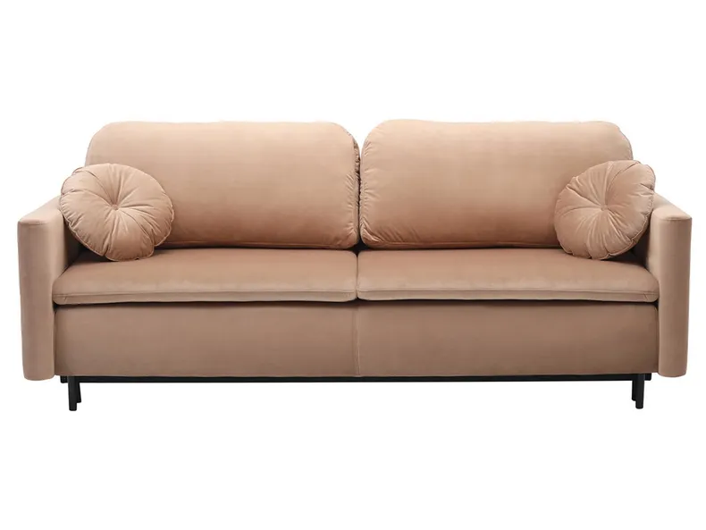 BRW Трехместный диван-кровать BRW SOPHIA с ящиком для хранения велюр бежевый SO3-SOPHIA-LX_3DL-G1_B854BD фото №1