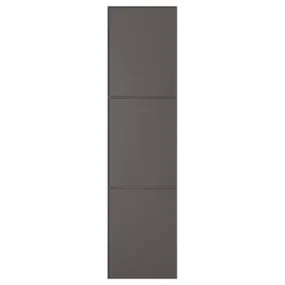 IKEA MERÅKER МЕРОКЕР, дверцята з петлями, темно-сірий, 50x195 см 891.228.28 фото