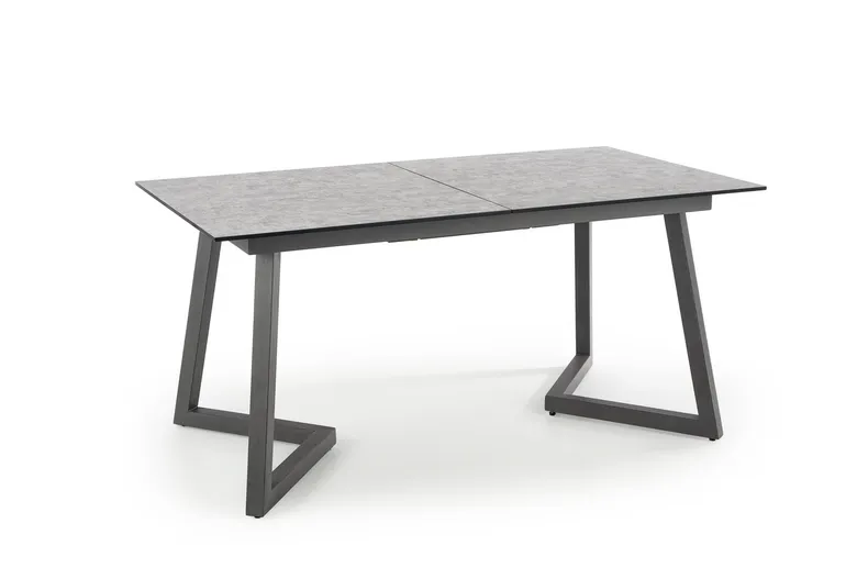 Обідній стіл розкладний HALMAR TIZIANO 160-210x90 см, стільниця - світлий сірий / темний сірий, ніжки - темний сірий фото №11