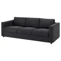 IKEA VIMLE ВІМЛЕ, 3-місний диван-ліжко, Горючий антрацит 595.369.76 фото thumb №2